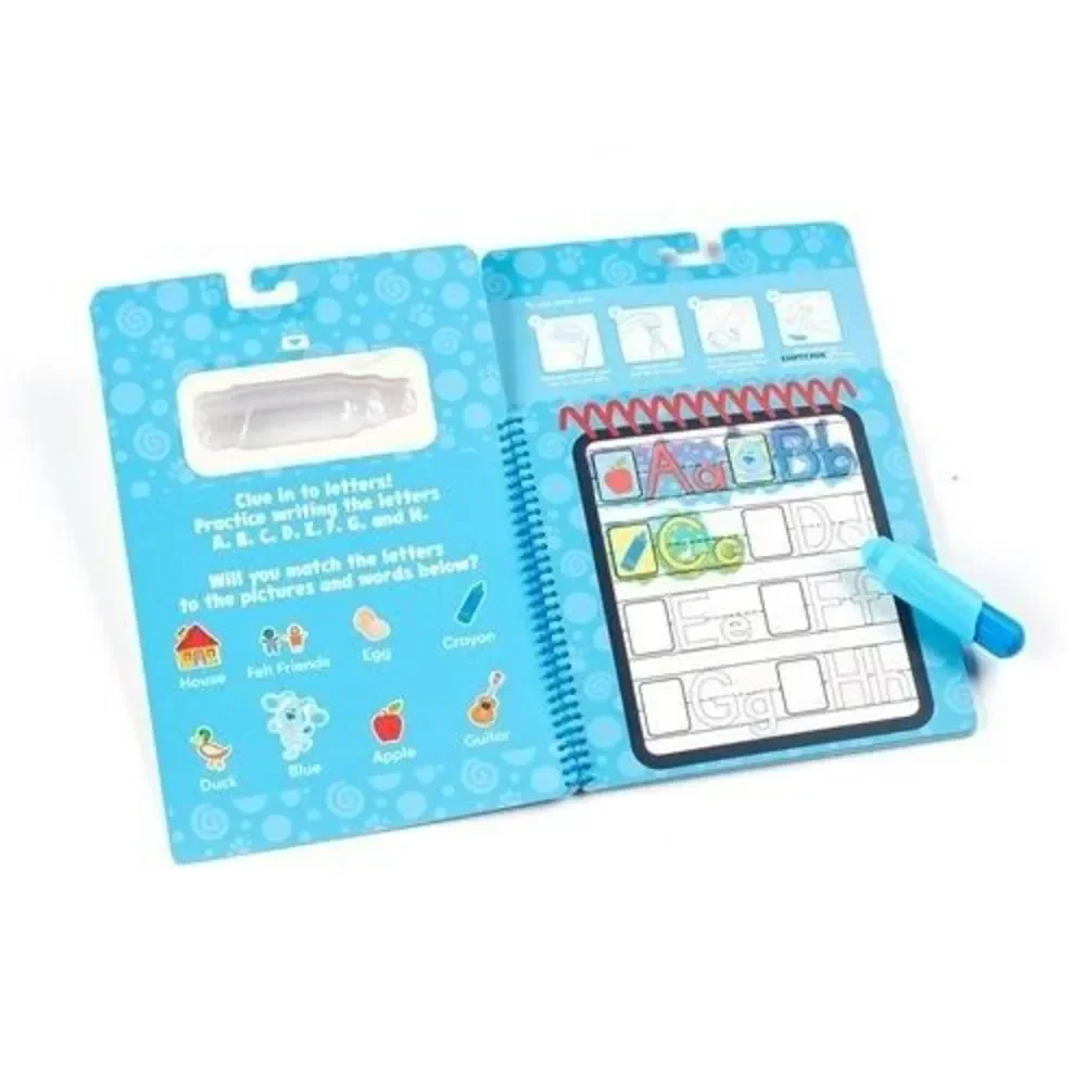 Melissa And Doug Blue‎ Clues And You Water Wow Alphabet Reusable Activity Set